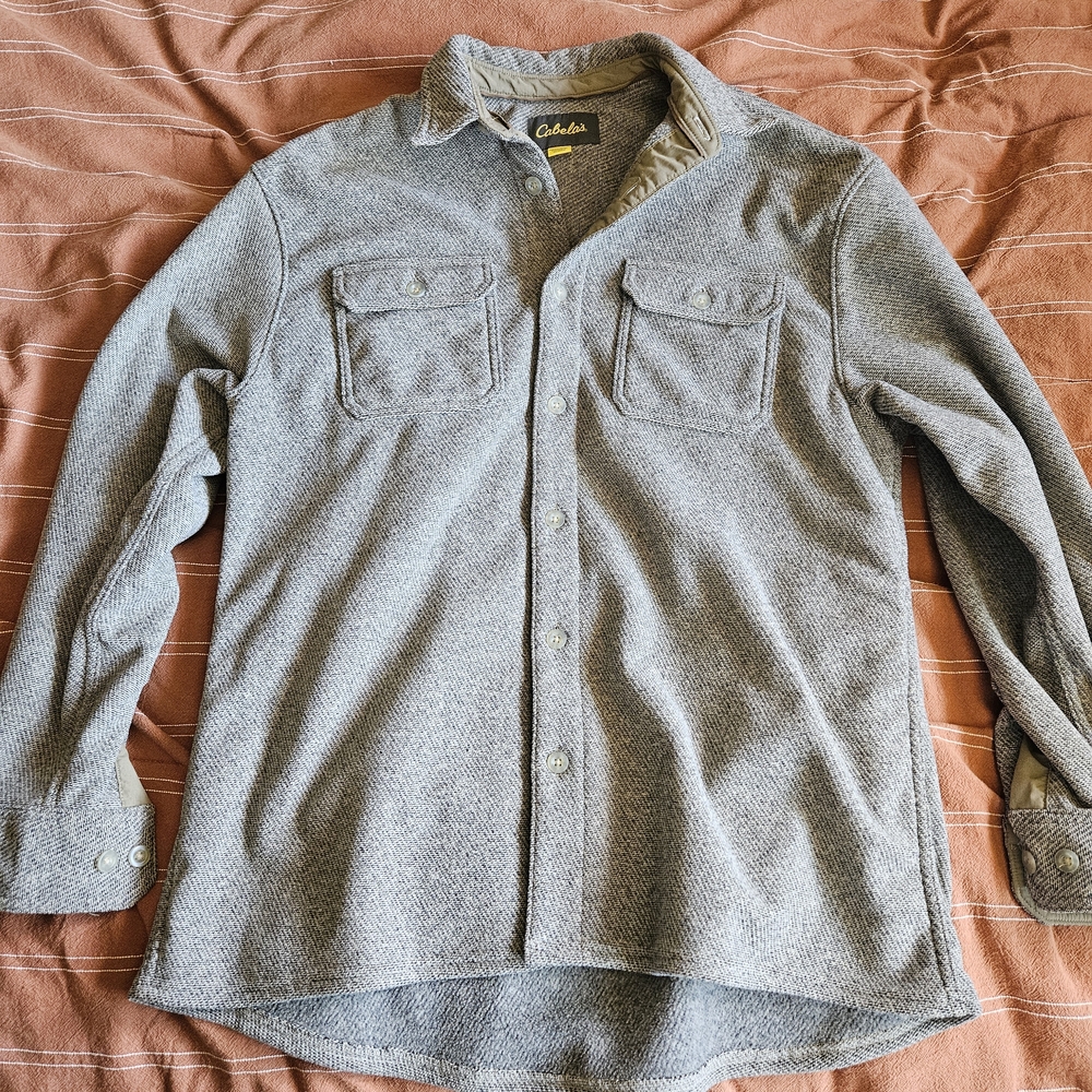 Gray Button-Up Shirt